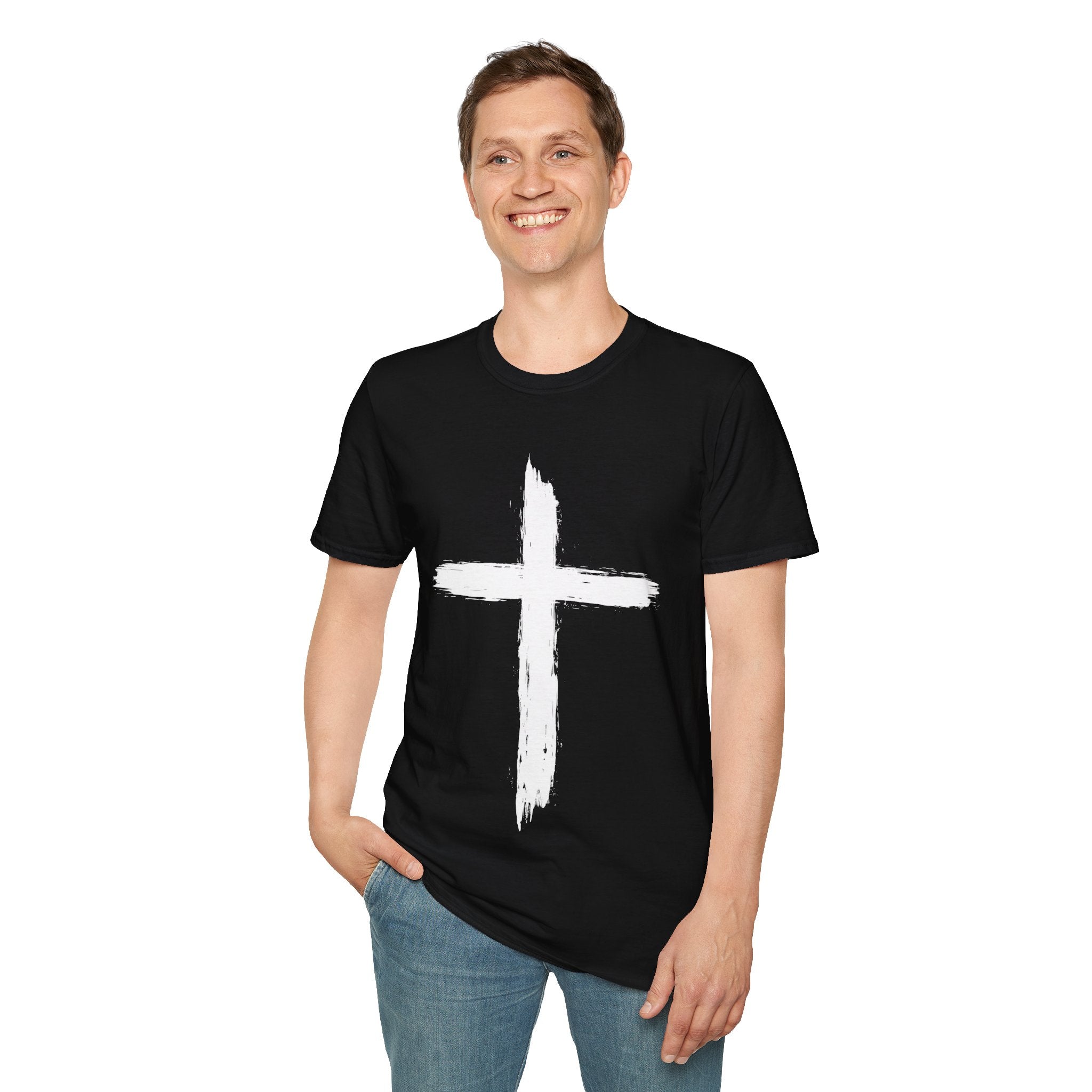Men's Christian Cross Vintage Style T-shirt